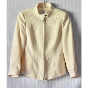 AKRIS PUNTO Fitted Wool-Blend Blazer Size 4